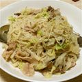 ぴぃーちゃそ's cooksnap of when they made 白菜と豚肉のクリーム風パスタ～牛乳で.