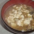 きらり流れ星's cooksnap of when they made ★絹ごし豆腐ときのこのツル②お味噌汁★.