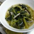 saranpyoru's cooksnap of when they made シイタケと菜っ葉のスープ.