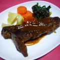 Jock's cooksnap of when they made レストランの味？簡単！デミグラスペアリブ.