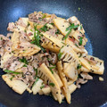 にこちゃんち's cooksnap of when they made ちょっとやみつき　豚と筍の梅しそ炒め.
