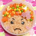 シャンプーハット's cooksnap of when they made 節分☆キャラ弁？クレイジー頭の小鬼ちゃん.