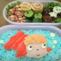 ゆずぴぃや's cooksnap of when they made ポニョ☆お弁当（キャラ弁）.