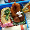 ♡えみちゃん♡'s cooksnap of when they made ㋻子供弁当☆ほうれん草とチーズの玉子巻き.