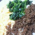 あっちゃむ。's cooksnap of when they made 甘さが苦手な方の☆三色丼☆.