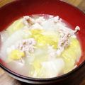 MIYUtam's cooksnap of when they made 白菜豚汁.