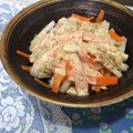 いぐれい's cooksnap of when they made だいこんとにんじんのうめごまサラダ.