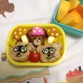 ちぃぱっぱ0330's cooksnap of when they made くまのがっこうキャラをお弁当にイン♪.