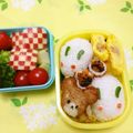 ちぃぱっぱ0330's cooksnap of when they made くまのがっこうキャラをお弁当にイン♪.