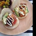 ＊marble＊'s cooksnap of when they made ベジタブルバーガー☆アボガドと豆腐サンド.