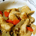 potrin's cooksnap of when they made 鶏むね肉とれんこんの甘辛炒め.