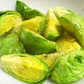 anjizi's cooksnap of when they made レンジで簡単☆旬を味わう芽キャベツ蒸し.