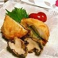 yochiton's cooksnap of when they made 新玉葱の甘味噌はさみ揚げ.