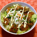 ペコラム's cooksnap of when they made 温玉とろ～り、鶏の照り焼き丼.