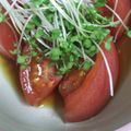 mm1222's cooksnap of when they made 甘あまトマトのポン酢和え♪.