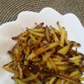 alohappi's cooksnap of when they made 子供に好評！さつまいものきんぴら♪.