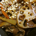 motchママ's cooksnap of when they made 牛蒡と人参と豚肉の炒め煮.