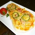ちー（・＿・）'s cooksnap of when they made ナン生地の簡単ピザ.