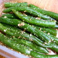 空ちっく's cooksnap of when they made タッパーで作る☆いんげんのごま和え.