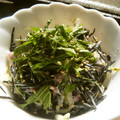 Satoco❋'s cooksnap of when they made もやしとひじきの梅マヨ和え.