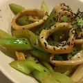 ワッキーウッキー's cooksnap of when they made イカとセロリのピリ辛オイスターバター炒め.