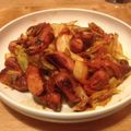 鬼瓦龍馬ん太郎's cooksnap of when they made キャベツとソーセージのケチャップ炒め.