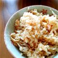 oいちo's cooksnap of when they made 運動会遠足弁当行楽に♪鮭舞茸炊き込みご飯.