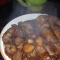 アメリカん学生's cooksnap of when they made ☆1人分豚ロースの梅肉和え★.