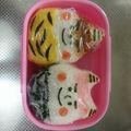 くみじま's cooksnap of when they made 簡単！キャラ弁☆節分！鬼さんおにぎり.
