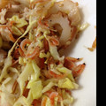 cacheee's cooksnap of when they made キャベツとちくわの桜えび和え.