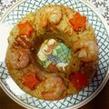 ryuapple's cooksnap of when they made 炊飯器で簡単★海老ピラフ（ウインナー）.