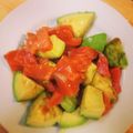 くろろ99's cooksnap of when they made アボカドとサーモンのわさび醤油和え.