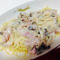 ゆぎゅぎゅ's cooksnap of when they made クリームスパゲッティ☆カルボナーラ美味☆.