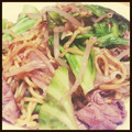 ehure's cooksnap of when they made 旨味たっぷり簡単ソース焼きそば。.