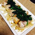 ぷーちゃん♡'s cooksnap of when they made ☆高野豆腐の豚肉巻きステーキ春菊のっけ☆.