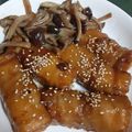 LOVEのこ's cooksnap of when they made 豚こま肉と厚揚げで肉巻き♪.