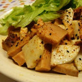 mmameco's cooksnap of when they made 長芋と叉焼の辛子マヨ和え.