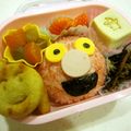とーみママ's cooksnap of when they made キャラ弁*おにぎりdeエルモ.