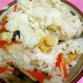 ひまひまわりわり's cooksnap of when they made おでんの残ったダシ汁＆具で炊き込みごはん.