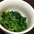 あかりもみじ's cooksnap of when they made 超簡単ほうれん草のピーナッツバター和え.
