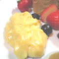 ニコニコまっきー's cooksnap of when they made 甘さ控えめ♡そのまま食べる黒糖カスタード.
