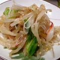 さかっぺちゃん's cooksnap of when they made 水菜・もやし・かにかまの梅ポン酢サラダ.