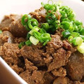 shinyui's cooksnap of when they made 我が家の蒟蒻レバー.