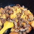 ちぃいぃこ's cooksnap of when they made 厚揚げと豚たまのスタミナ炒め.