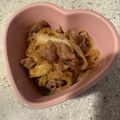 KIKISUKE's cooksnap of when they made 夫が大好きな牛肉と白滝の甘辛煮.