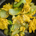 みちばたの花's cooksnap of when they made ちんげん菜のふんゎり卵あんかけ.