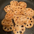 Blue's cooksnap of when they made 簡単！フライパンでレンコンの甘辛炒め.