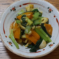 ポニーリボン's cooksnap of when they made 簡単！かぼちゃと小松菜のカレー炒め.