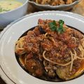 shahchan's cooksnap of when they made ナスとひき肉のコク旨トマトソースパスタ.