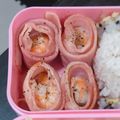 まるゆみ。's cooksnap of when they made 海老のくるりんベーコン巻き焼き.